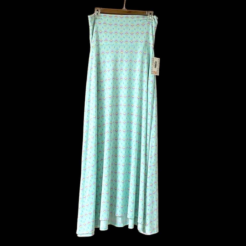 size XS LulaRoe Pastel Colors Graphic Design Maxi skirt